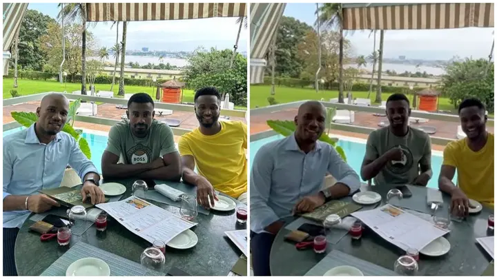Legends of Africa: Mikel Obi reunite with Drogba and Kalou ahead of the AFCON 2023 draw