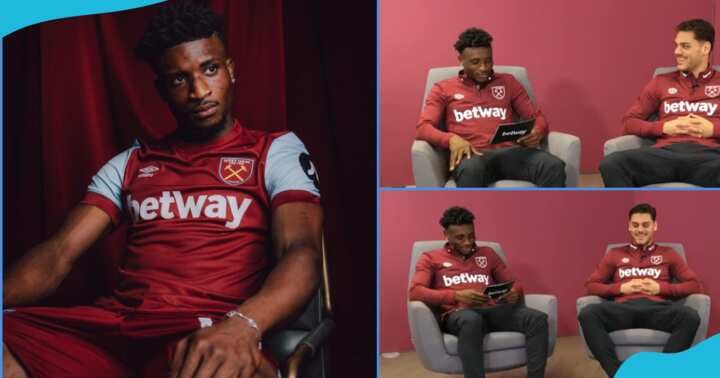 (Video) Kudus Mohammed teaches West Ham teammates the terms we use in football in Ghana
