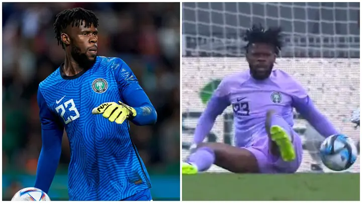 Nigerians blast goalkeeper Uzoho for conceding a free kick from 35-yards against Zimbabwe