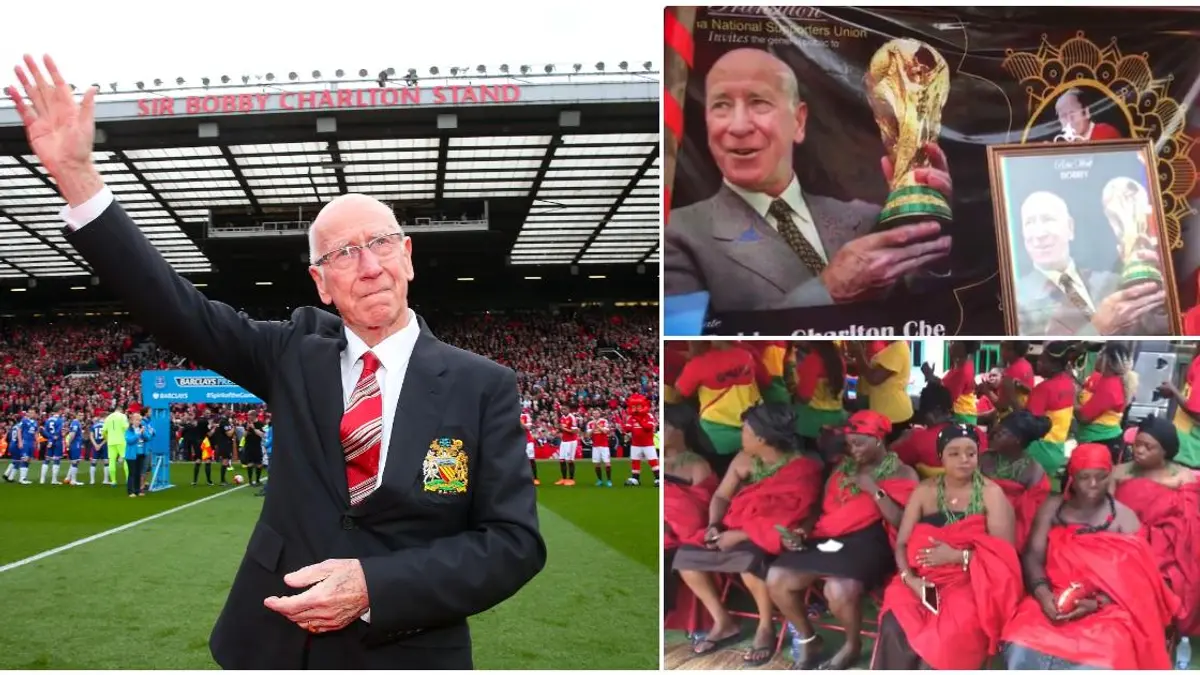 Ghana National Supporters Union Holds Funeral Service for Sir Bobby Charlton (Watch)