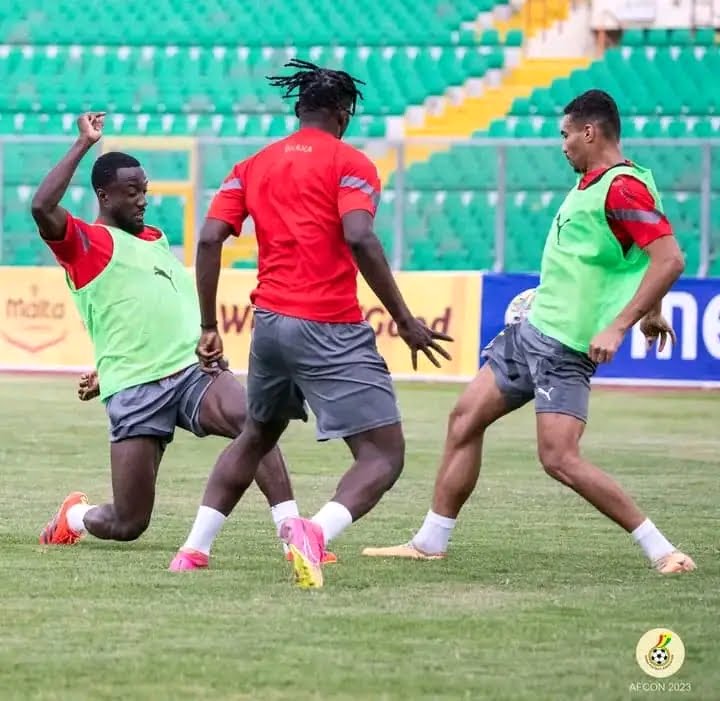 Final training session of the Black Stars ahead of the AFCON