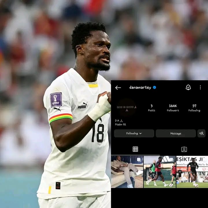 Daniel Amartey angrily deletes all his Black Stars photos on his Instagram page after losing his position to Salisu