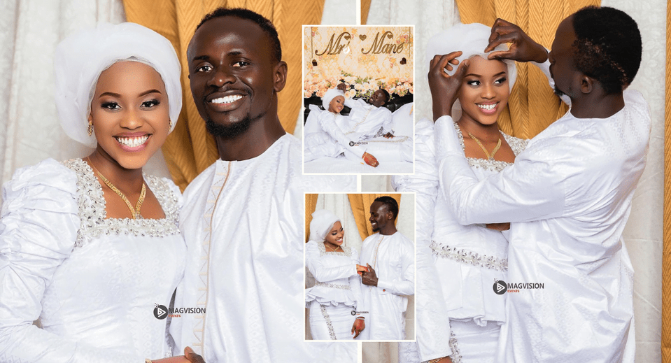 Fans react as beautiful photos and videos of Sadio Mane and his wife, Aisha Tamba, surface online