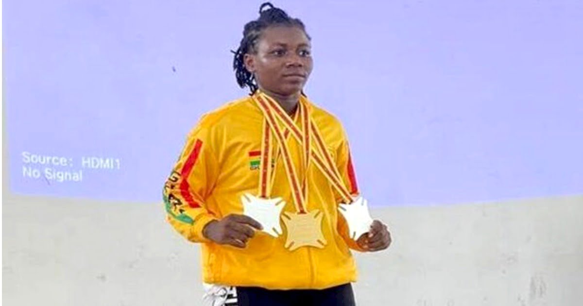 ‘I used my own jersey for the competition’- Winnifred Ntumi, Ghana’s gold medalist