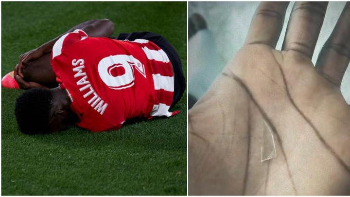 Inaki Williams is out for Ghana qualifiers after undergoing surgery to remove a piece of glass from his foot.
